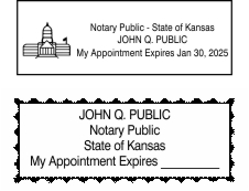 Shiny Premier 150 Kansas Notary Stamps